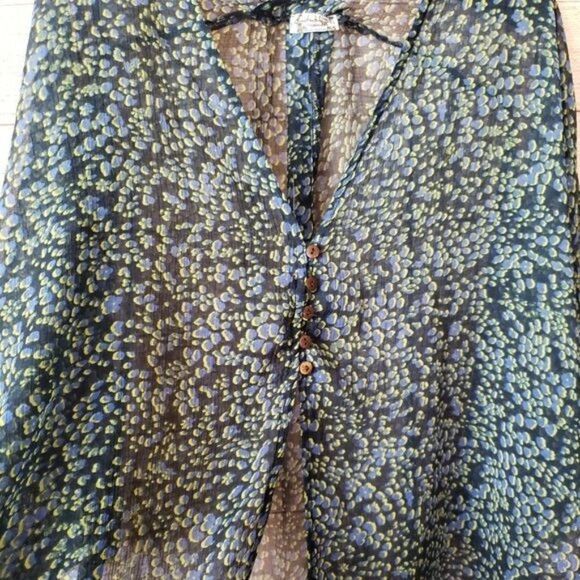 New Free People Intimately Sleepin In Sheer Shirt/Swim Cover Up - Picture 8 of 15